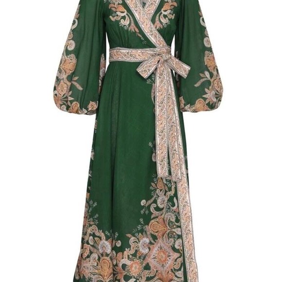 Emerald Green Zimmerman Devi Dress - Picture 5 of 5